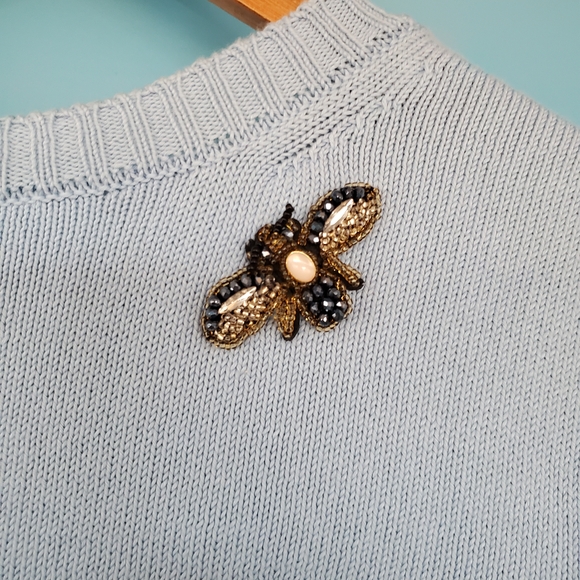 Le Lion Cardigan Size Medium Tie Front - Picture 5 of 10